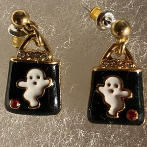 Ghost Stud Earrings – Cute Halloween Jewelry, Lightweight Studs